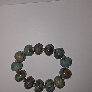 Handcrafted Turquoise Beaded Bracelet